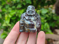 Polished Mini Banded Tiger Iron Jasper Buddha Carvings - sold per item - From Australia