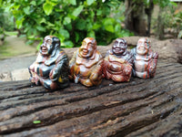 Polished Mini Banded Tiger Iron Jasper Buddha Carvings - sold per item - From Australia