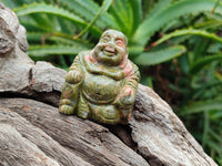 Polished Mini Unakite Buddha Carvings - sold per item - From Australia