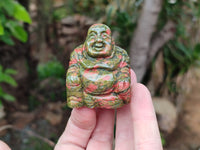 Polished Mini Unakite Buddha Carvings - sold per item - From Australia