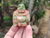 Polished Mini Unakite Buddha Carvings - sold per item - From Australia