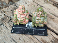 Polished Mini Unakite Buddha Carvings - sold per item - From Australia