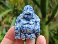 Polished Mini Sodalite Buddha Carvings - sold per item - From Brazil