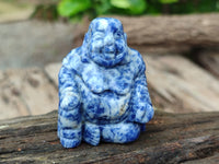 Polished Mini Sodalite Buddha Carvings - sold per item - From Brazil