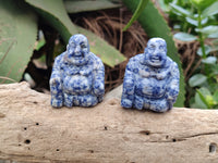 Polished Mini Sodalite Buddha Carvings - sold per item - From Brazil