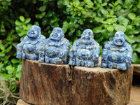 Polished Mini Sodalite Buddha Carvings - sold per item - From Brazil