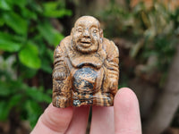 Polished Mini Picture Stone Jasper Buddha Carvings - sold per item - From Namibia