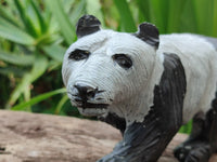 Hand Made Wonder Stone Panda Carving x 1 From Zimbabwe