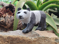 Hand Made Wonder Stone Panda Carving x 1 From Zimbabwe