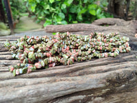 Polished Unakite Beaded Tumble Chip Necklace - Sold Per Item - From South Africa