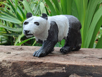 Hand Made Wonder Stone Panda Carving x 1 From Zimbabwe