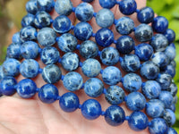 Polished Sodalite Beaded Necklace - Sold Per Item - From Namibia