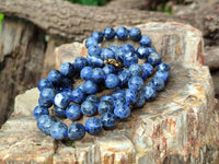 Polished Sodalite Beaded Necklace - Sold Per Item - From Namibia