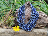 Polished Sodalite Beaded Necklace - Sold Per Item - From Namibia