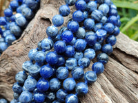 Polished Sodalite Beaded Necklace - Sold Per Item - From Namibia