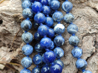 Polished Sodalite Beaded Necklace - Sold Per Item - From Namibia