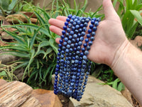 Polished Sodalite Beaded Necklace - Sold Per Item - From Namibia