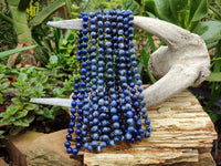 Polished Sodalite Beaded Necklace - Sold Per Item - From Namibia