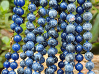 Polished Sodalite Beaded Necklace - Sold Per Item - From Namibia