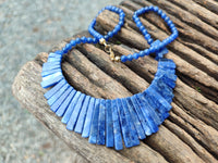 Polished Sodalite Egyptian Choker Necklace - Sold Per Item - From Namibia