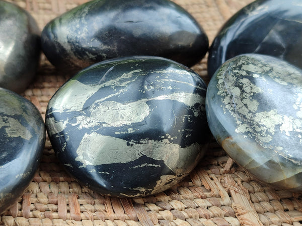 Polished Pharaoh Stone Palm Stones x 6 From Zimbabwe