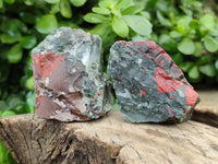 Natural Cobbed Bloodstone Specimens x 35 From Swaziland