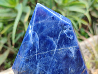 Polished Sodalite Points x 2 From Kunene River, Namibia