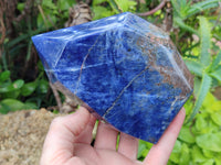 Polished Sodalite Points x 2 From Kunene River, Namibia