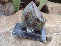 Polished Bastite Dragons Blood Point-Prism x 6 From Tshipise, South Africa