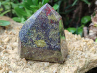 Polished Bastite Dragons Blood Point-Prism x 6 From Tshipise, South Africa