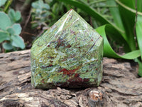 Polished Bastite Dragons Blood Point-Prism x 6 From Tshipise, South Africa