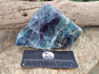 Polished on One Side Watermelon Fluorite Pieces x 6 From Namibia