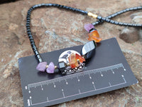 Polished Hematite, Carnelian, Amethyst Beaded Necklace x 3 From Southern Africa