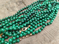 Polished Malachite Beaded Necklace - Sold Per Item- From Congo