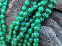 Polished Malachite Beaded Necklace - Sold Per Item- From Congo