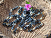 Polished Hematite and Freshwater Pearl Beaded Bracelet - Sold Per Item - From Southern Africa