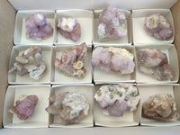 Natural Amethyst Spirit Quartz Clusters x 12 From Boekenhouthoek, South Africa