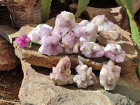 Natural Amethyst Spirit Quartz Clusters x 12 From Boekenhouthoek, South Africa