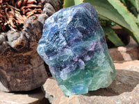 Natural Watermelon Fluorite Specimens x 2 From Uis, Namibia