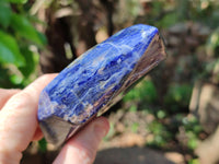 Polished Sodalite Points x 2 From Kunene River, Namibia