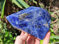 Polished Sodalite Points x 2 From Kunene River, Namibia