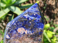 Polished Sodalite Points x 2 From Kunene River, Namibia