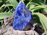 Polished Sodalite Points x 2 From Kunene River, Namibia