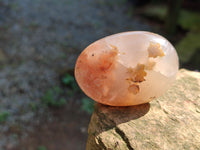 Polished Flower Agate Palm Stones x 24 From Madagascar