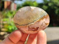 Polished Flower Agate Palm Stones x 24 From Madagascar