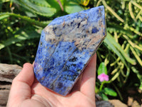 Polished Sodalite Points x 3 From Namibia