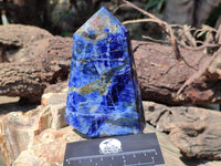 Polished Sodalite Points x 3 From Namibia