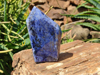 Polished Sodalite Points x 3 From Namibia