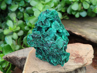 Natural Silky Malachite Specimens x 6 From Kasompe, Congo