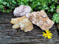 Natural Spirit Quartz Clusters x 3 From Boekenhouthoek, South Africa